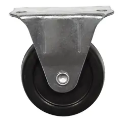 FIXSER - Rueda negra fija 2 pulgadas