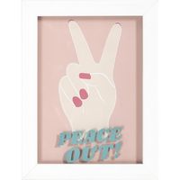 Cuadro Peace Out 32x42 cm