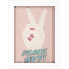HOMY - Cuadro Peace Out 32x42 cm