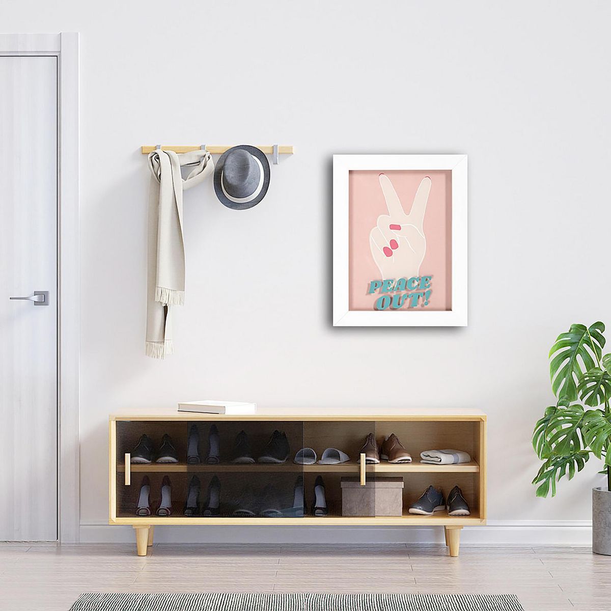 HOMY - Cuadro Peace Out 32x42 cm