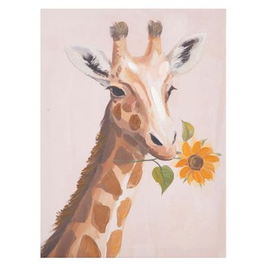 Canvas Jirafa Flor 30x40 cm