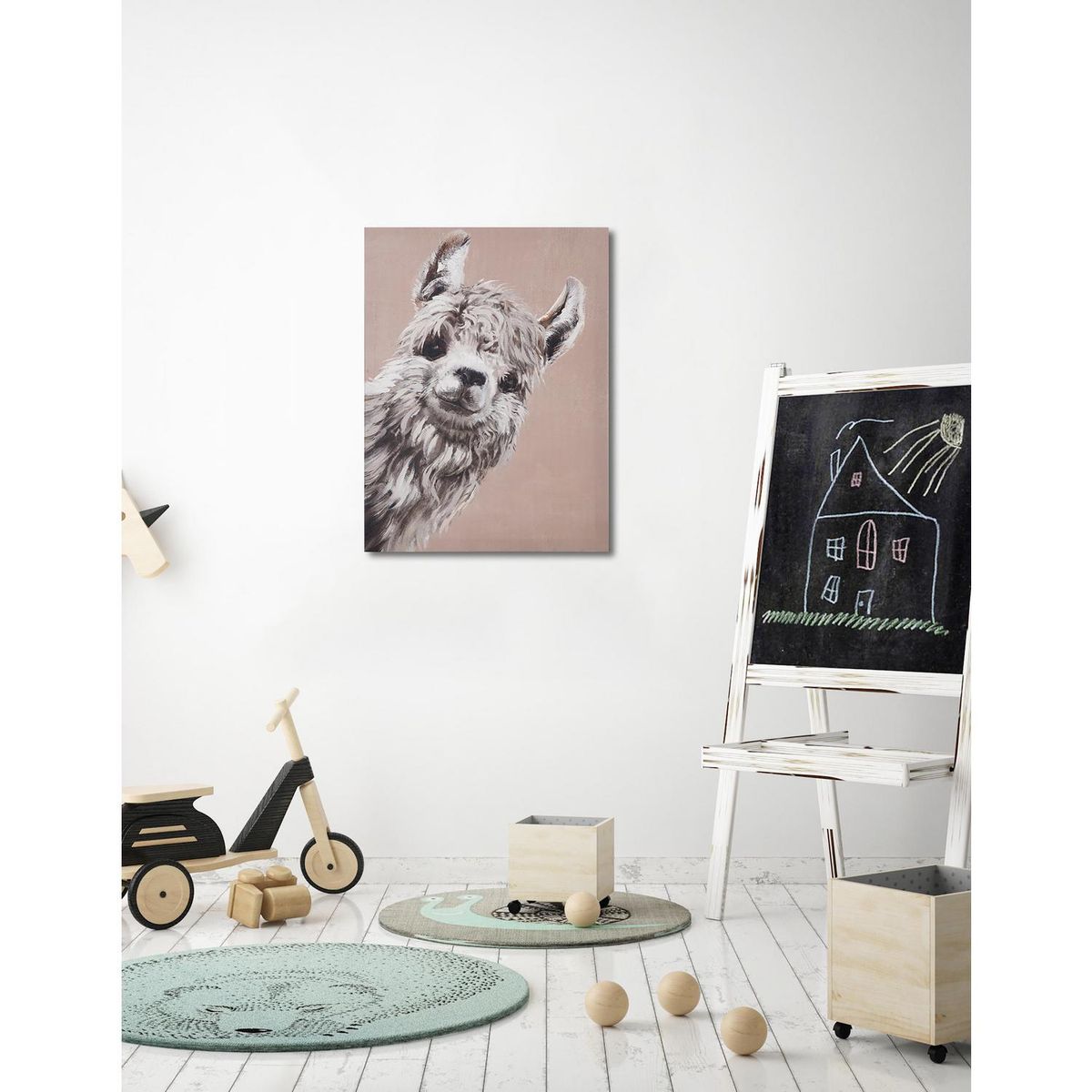 HOMY - Canvas Llama Mira 30x40 cm