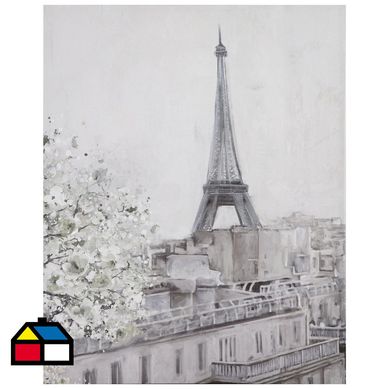 Canvas Ciudad Eiffel 80x100 cm.
