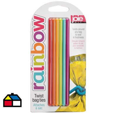 Set 6 lazos para bolsas colores