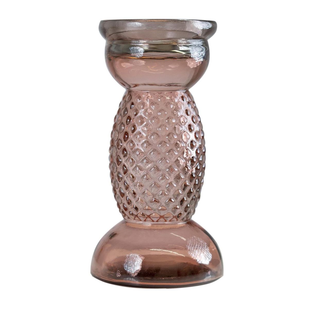 VIDRIOS SAN MIGUEL - Candelabro diamante 27 cm