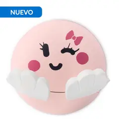 INOFIX - Colgador adhesivo infantil rosado