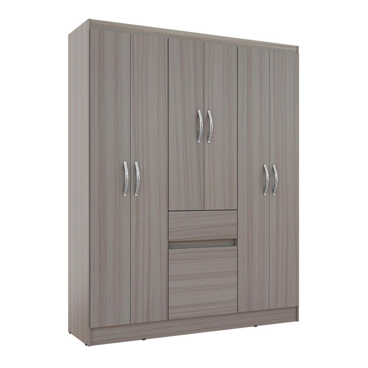 CASA BONITA - Closet 6 puertas 1 cajón 138x47x174 cm vainilla