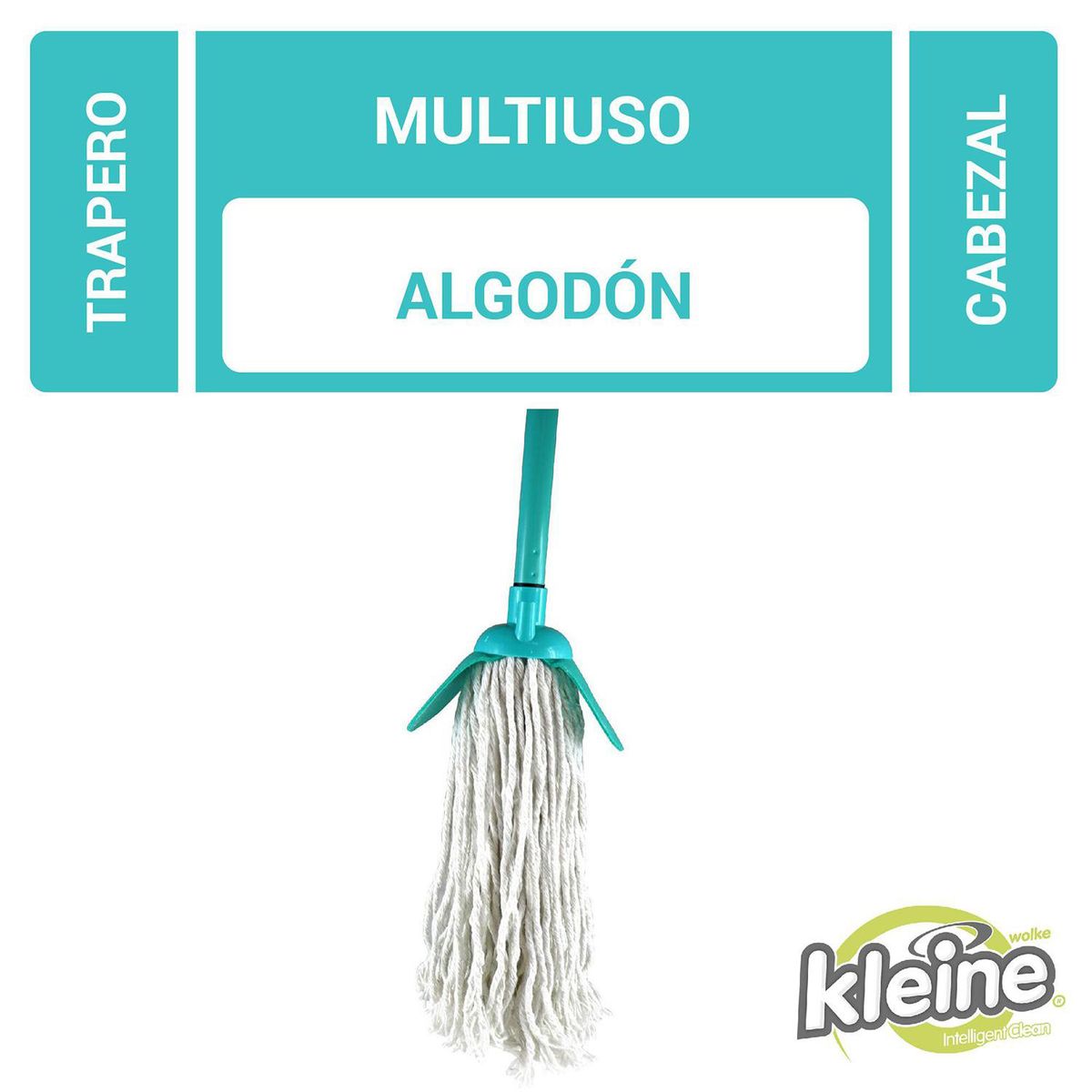 KLEINE WOLKE - Repuesto Trapero Kleine Wolke 35 cm Aqua/gris/blanco