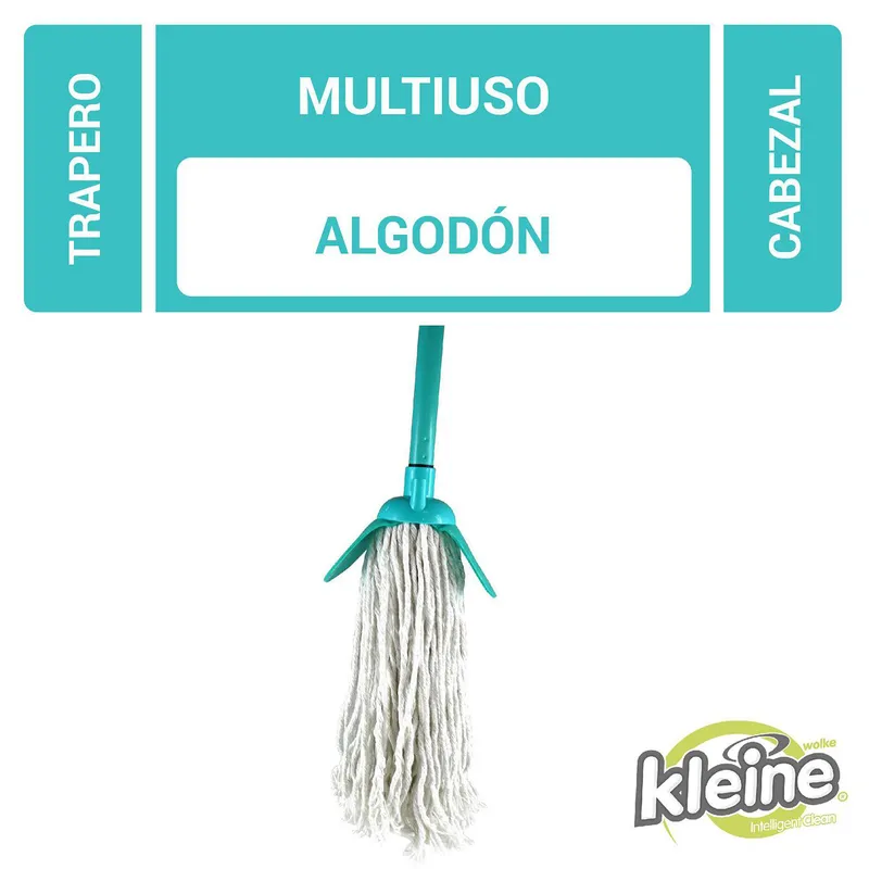KLEINE WOLKE - Repuesto Trapero Kleine Wolke 35 cm Aqua/gris/blanco