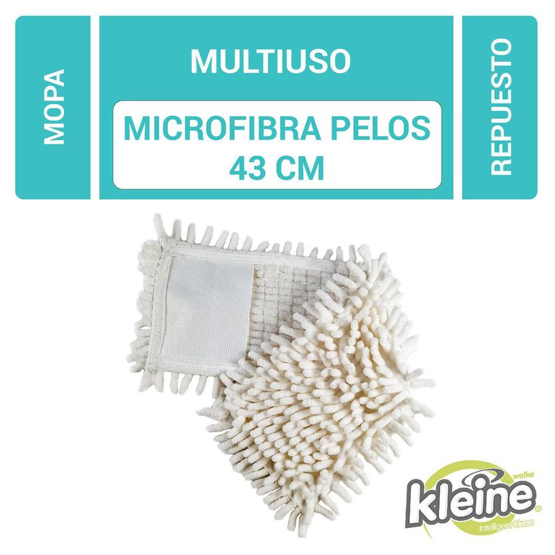 KLEINE WOLKE - Repuesto mopa microfibra pelos 43cm