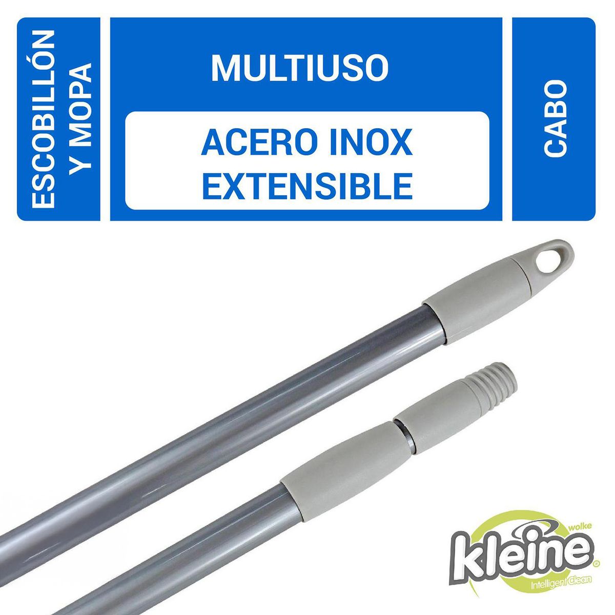 KLEINE WOLKE - Cabo de acero inoxidable extensible 120cm
