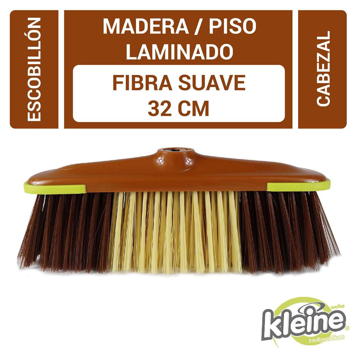KLEINE WOLKE - Repuesto Escoba Fibra Suave Kleine Wolke 32 cm con Bordes de Café