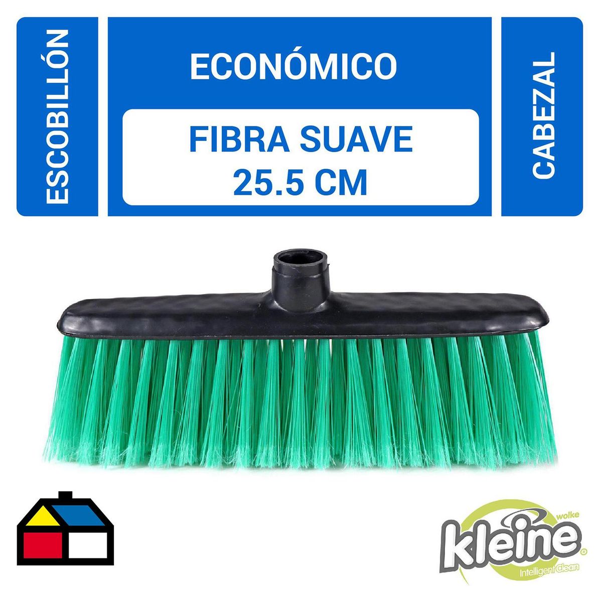 KLEINE WOLKE - Repuesto Escoba Fibra Suave Kleine Wolke 25.5 cm Pp/pet Verde/negro