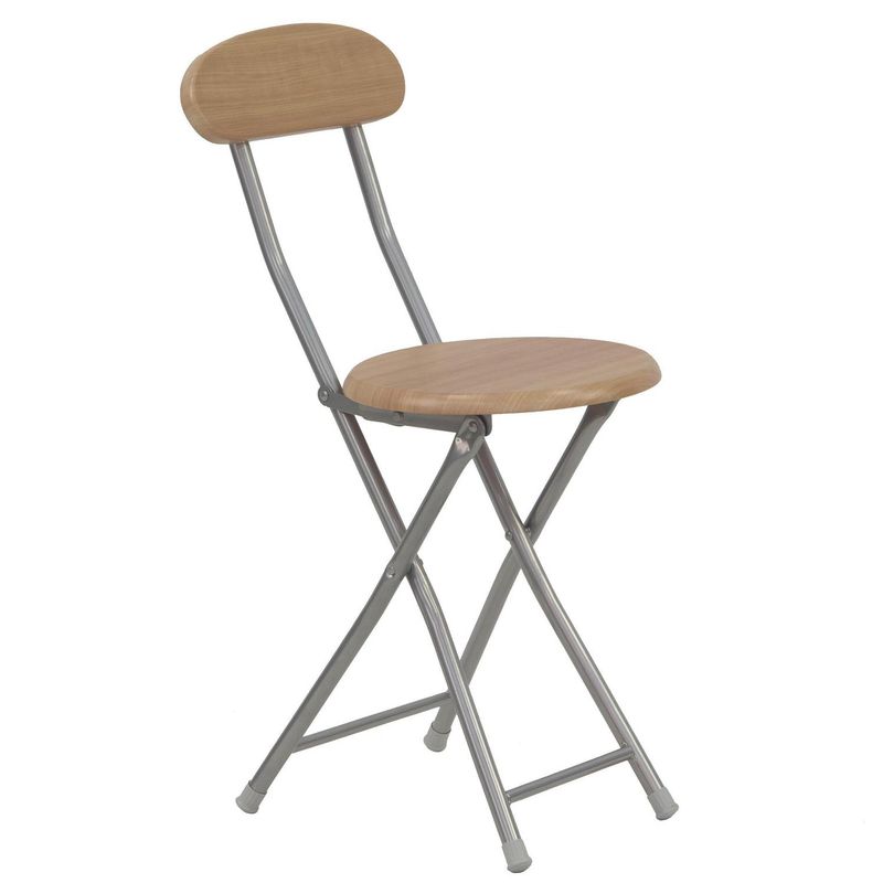 CASA BONITA - Silla Plegable Brich Madera 73x30x46 cm