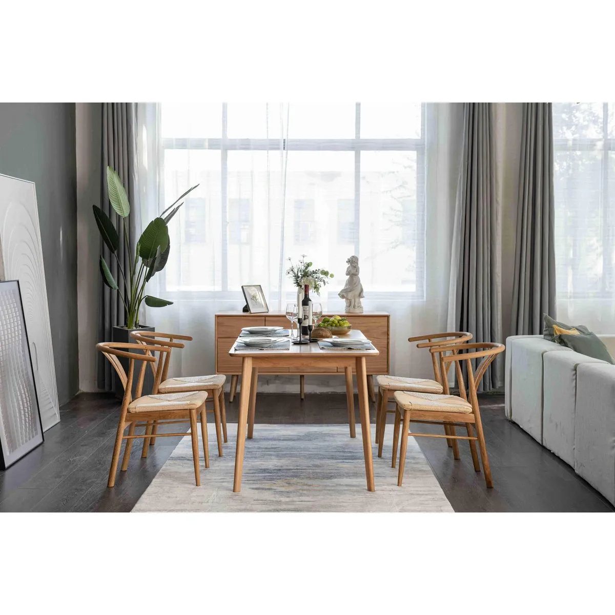 JUST HOME COLLECTION - Silla JX-QQ11-1 Natural 77x54x60 cm