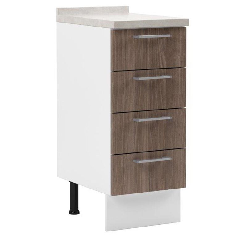 Mueble base 35 4c con cubierta padua