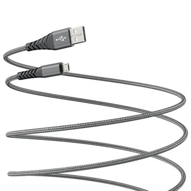 Cable USB a micro 1.2 metros grafito
