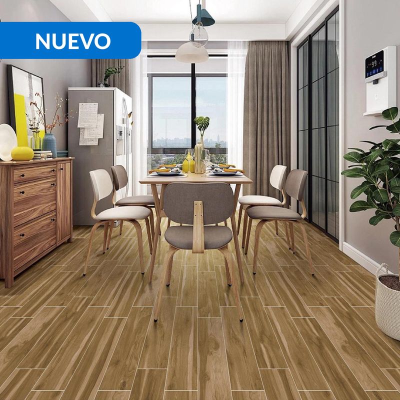 HOLZTEK - Porcelanato 20x100 cm Woody Veta Br Café 1 m2