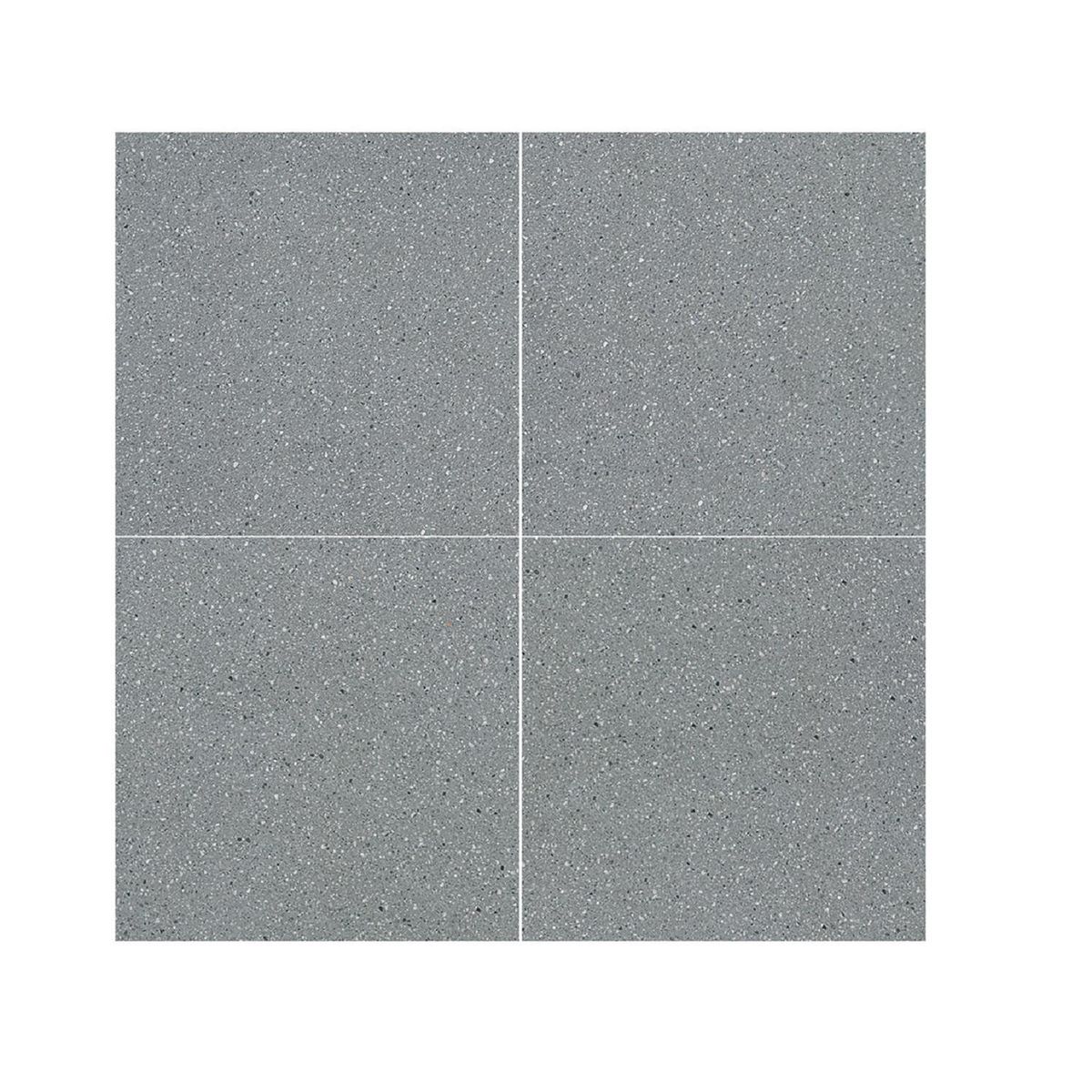 HOLZTEK - Gres Porcelánico 60x60 cm Terrazo Dark Grey Gris Oscuro 1.44 m2