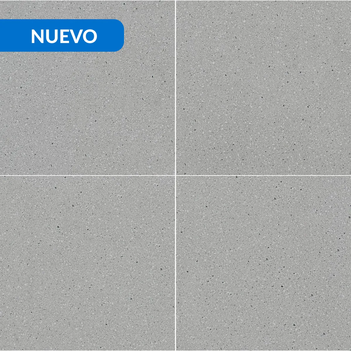 HOLZTEK - Gres Porcelánico 60x60 cm Terrazo Grey Gris 1.44 m2
