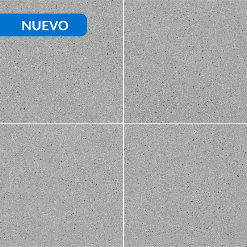 HOLZTEK - Gres Porcelánico 60x60 cm Terrazo Grey Gris 1.44 m2