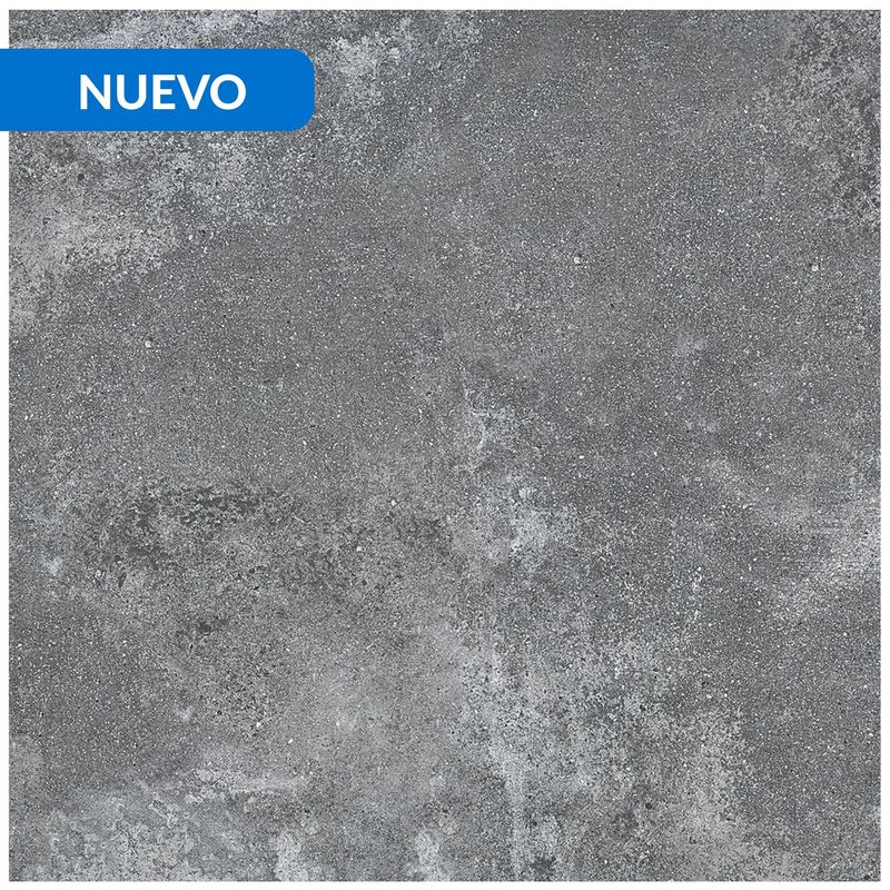 HOLZTEK - Gres Porcelánico 60x60 cm Rust Dark Grey Gris Oscuro 1.44 m2
