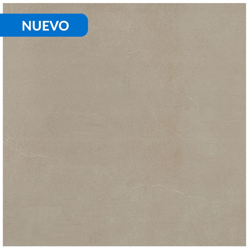 HOLZTEK - Gres Porcelánico 60x60 cm Liso Beige Beige 1.44 m2