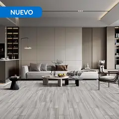 HOLZTEK - Porcelanato 20x100 cm Woody Wash Café 1 m2