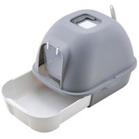 Arenero para gato con puerta