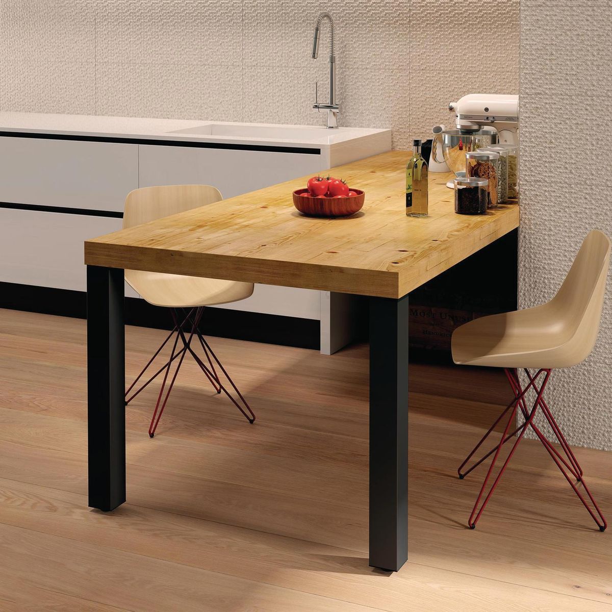 FIXSER - Pata aluminio 710mm negro