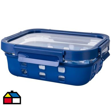 Contenedor funda silicona 1.05 litros azul