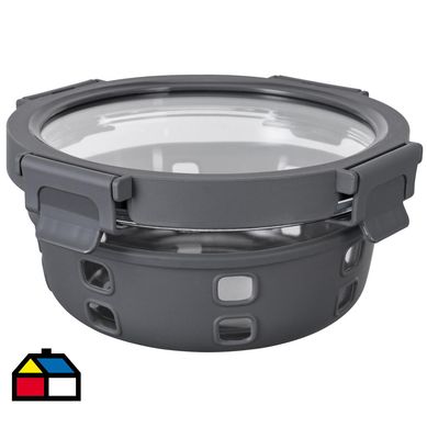 Contenedor funda silicona 650 ml gris