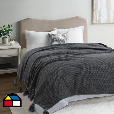 Manta lisa urbano 130x160 gris
