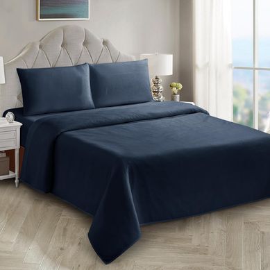 Sabana microfibra basic king azul