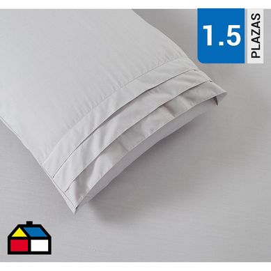 Sbana 180 hilos industrial gris 1,5 plazas.