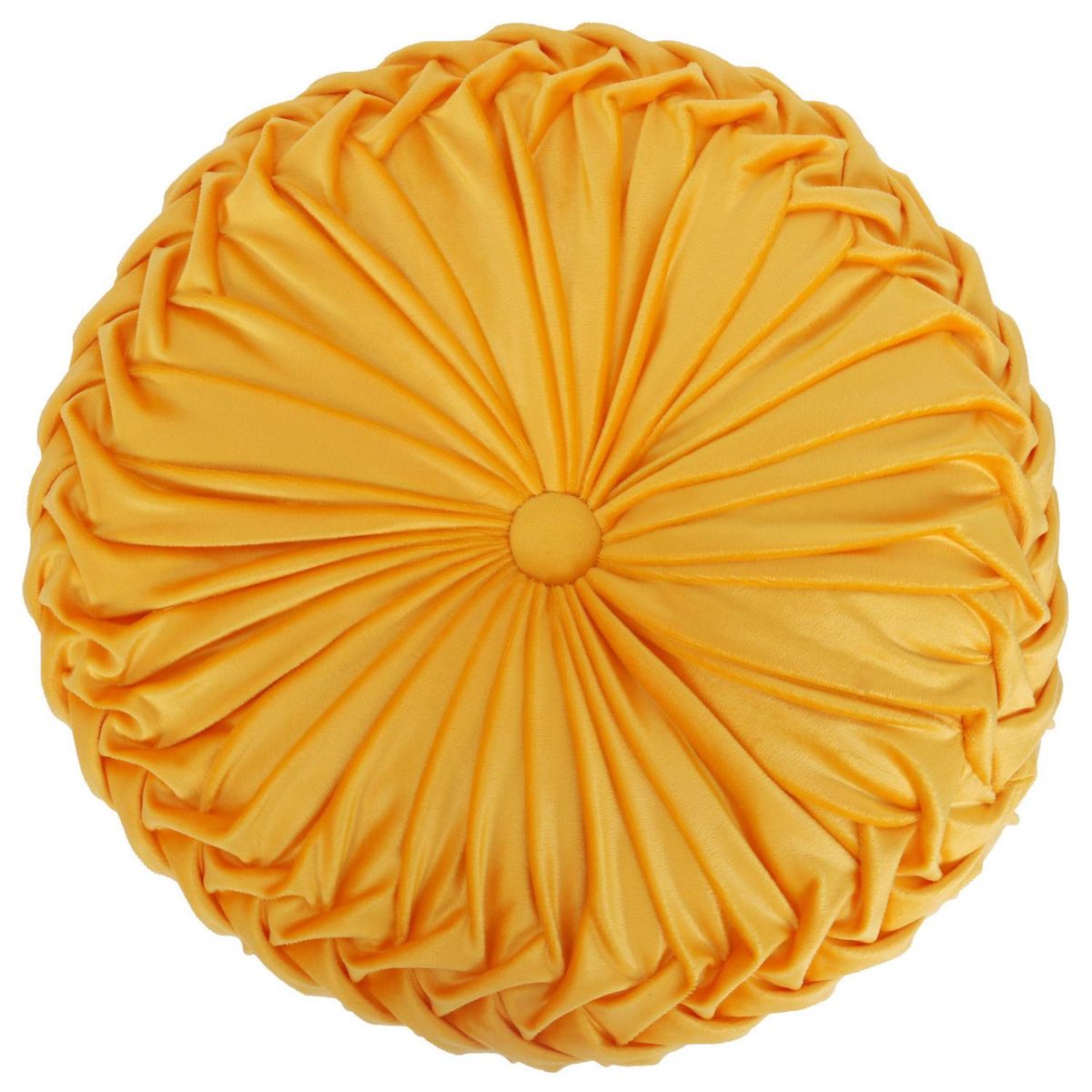JUST HOME COLLECTION - Cojín velvet amarillo 45 cm