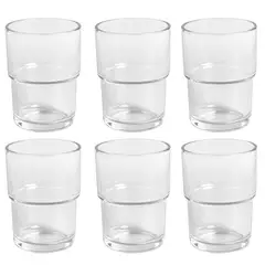 CASA BONITA - Set 6 vasos de vidrio 430 ml