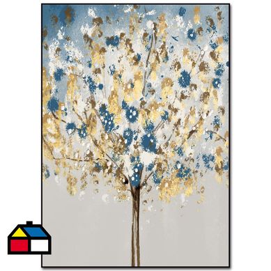 Cuadro acrlico rbol 50x70 cm