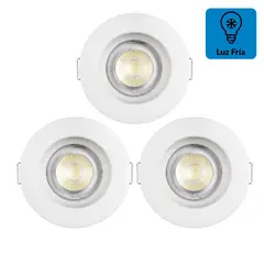 undefined - Pack Lámparas Plástico Blanco 8.5 cm