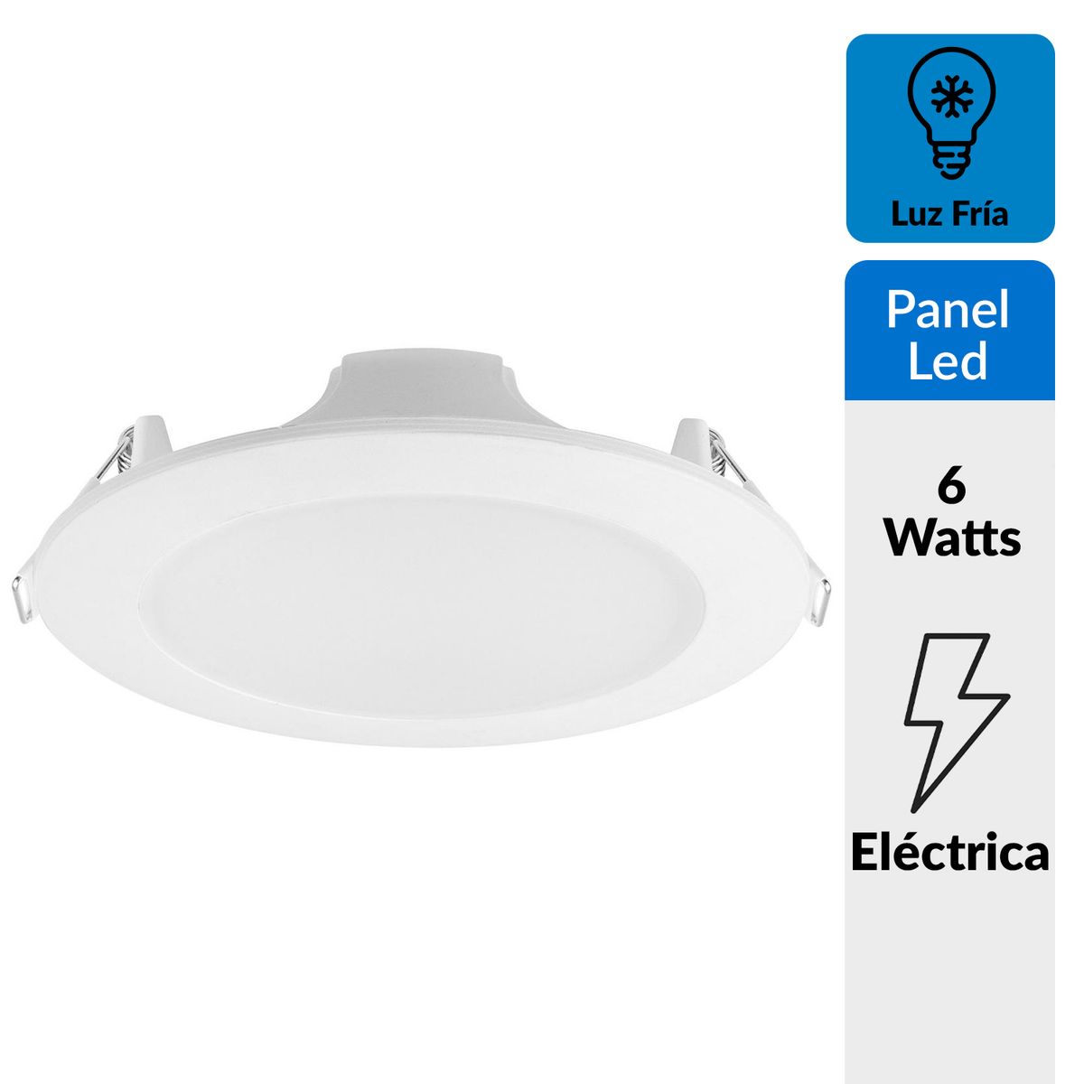 DAIRU - Spot Led Empotrado Circular Plástico Blanco