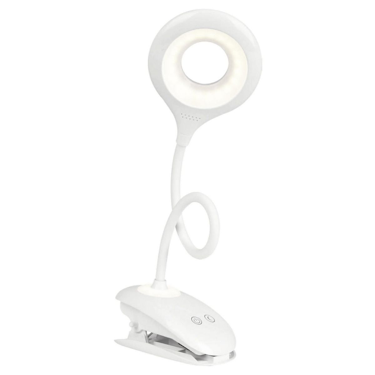 CASA BONITA - Lámpara de Escritorio Clip Blanco 6.5x35 cm