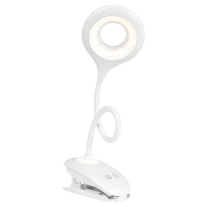 CASA BONITA - Lámpara Escritorio Led Clip Blanco