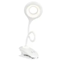 CASA BONITA - Lámpara Escritorio Led Clip Blanco