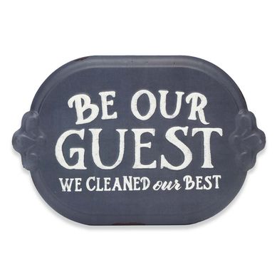 Cuadro metal be our guest