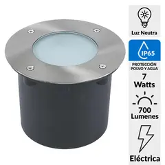 JUST HOME COLLECTION - Panel Led Exterior Led Piso 7 W IP 65 700 lm Luz Día