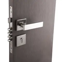 FIXSER - Cerradura embutida Cerradura de acceso Manilla Embutida Acero