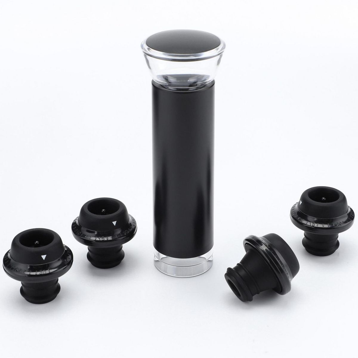 JUST HOME COLLECTION - Bomba de vacío manual + 4 tapones