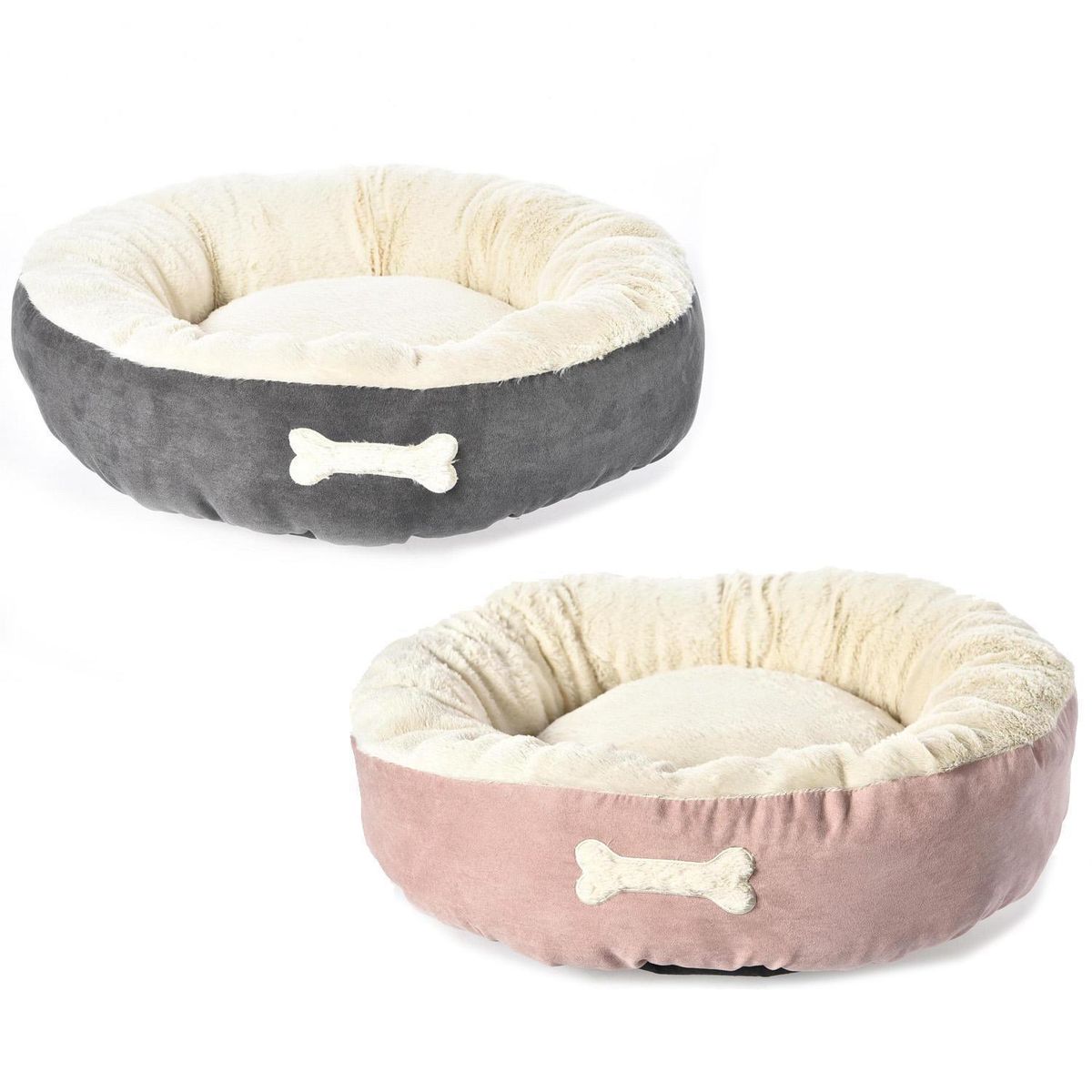 PETIZOOS - Cama Redonda M para Perro 18x56x56 cm Colores Surtidos