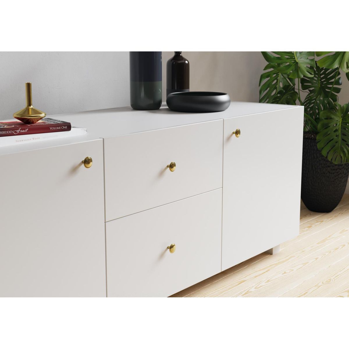 FIXSER - Pomo 30mm negro mate ga15