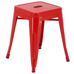 JUST HOME COLLECTION - Piso Apilable Tolix Rojo 46x30.5x30.5 cm